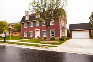 Barn-Style House - Dual Chimneys - Full Backyard